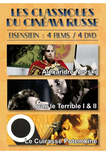 Grands classiques du cinéma russe - Eisenstein : 4 films / 4 DVD (Les)